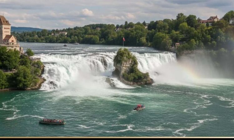 Keindahan The Rhine Falls, Air Terjun Terbesar di Eropa